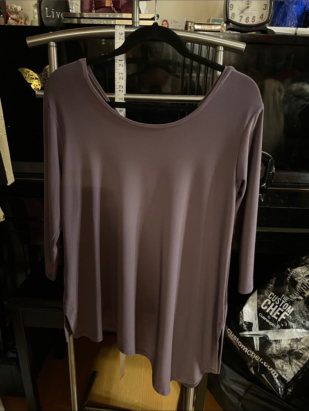 Sympli Lavendar V-Neck Long Sleeve Top
